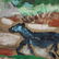 Mid-Century Modern Oil/b Abstract Figures, Horses - 4