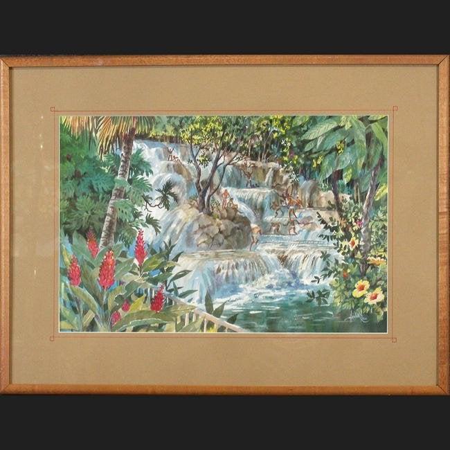 Herbie Rose 1930-2017 W/c Tropical Waterfalls Bathers (1 of 7)