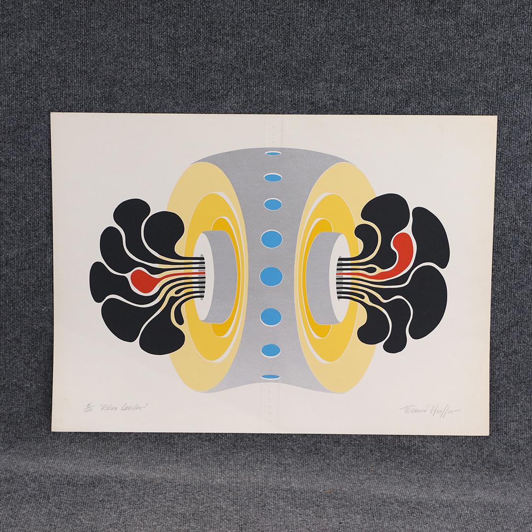 Pfeiffer, Lithograph "Roller Coaster" #86/100: Pfeiffer, Lithograph "Roller Coaster" #86/100. Pencil signed, titled and numbered. size: 22x30