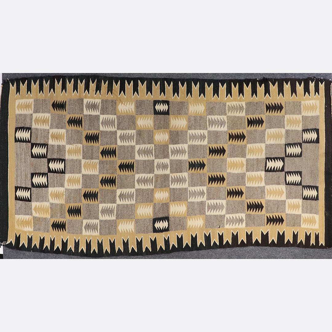 Vintage Native American Indian Wool Rug / Blanket (1 of 6)