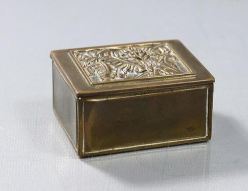 TIFFANY STUDIOS  #804 Bronze BOOKMARK Stamp Box (1 of 7)