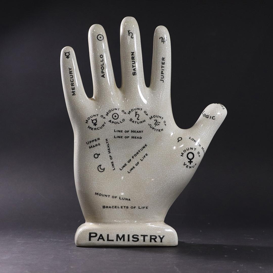Palmistry Unique Ceramic Hand Readers Prop (1 of 5)