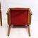 Pair KNOLL International Red Bent Wood Arm Chairs 1970s - 5