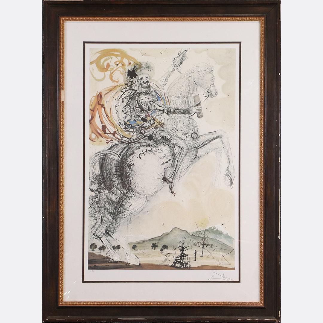Salvador Dali "Don Quixote" Lithograph, Signed in Plate (1 of 7)