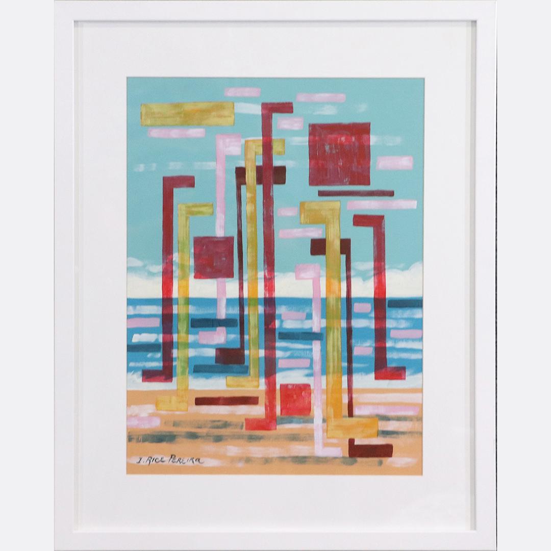 Irene Rice Pereira, Gouache, Geometric Abstract Signed (1 of 6)