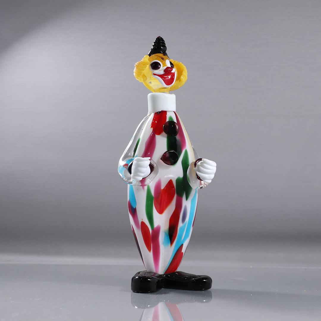 Unique Murano Art Glass Clown Figure Bottle (1 of 8)