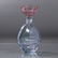 Italian Lead Crystal Pink Flower Form Perfume Bottle - 2