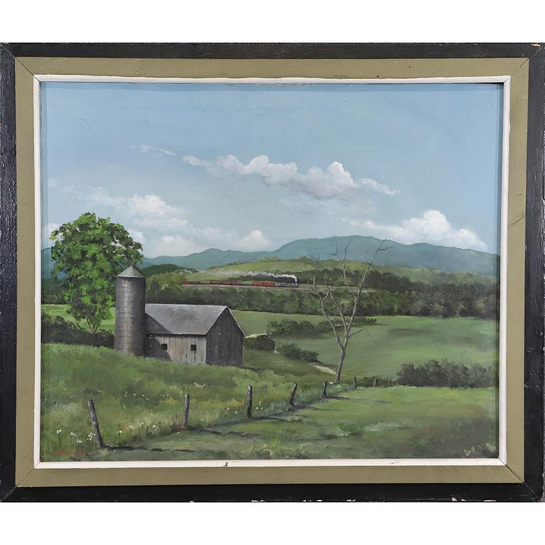 Nancy Hoaglund, O/c Woodstock Farm Landscape Round Top (1 of 9)