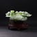 Chinese Green Jade Carved Sculpture Fish Bowl Teak Base - 7
