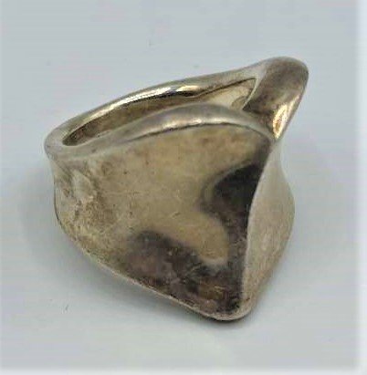 .925 Sterling Silver "Forgive" Designer Ring Size 7.25 (1 of 5)