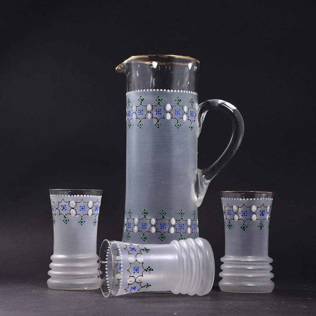 4 Piece Moorish Decorated Glass Lemonade Set (1 of 9)
