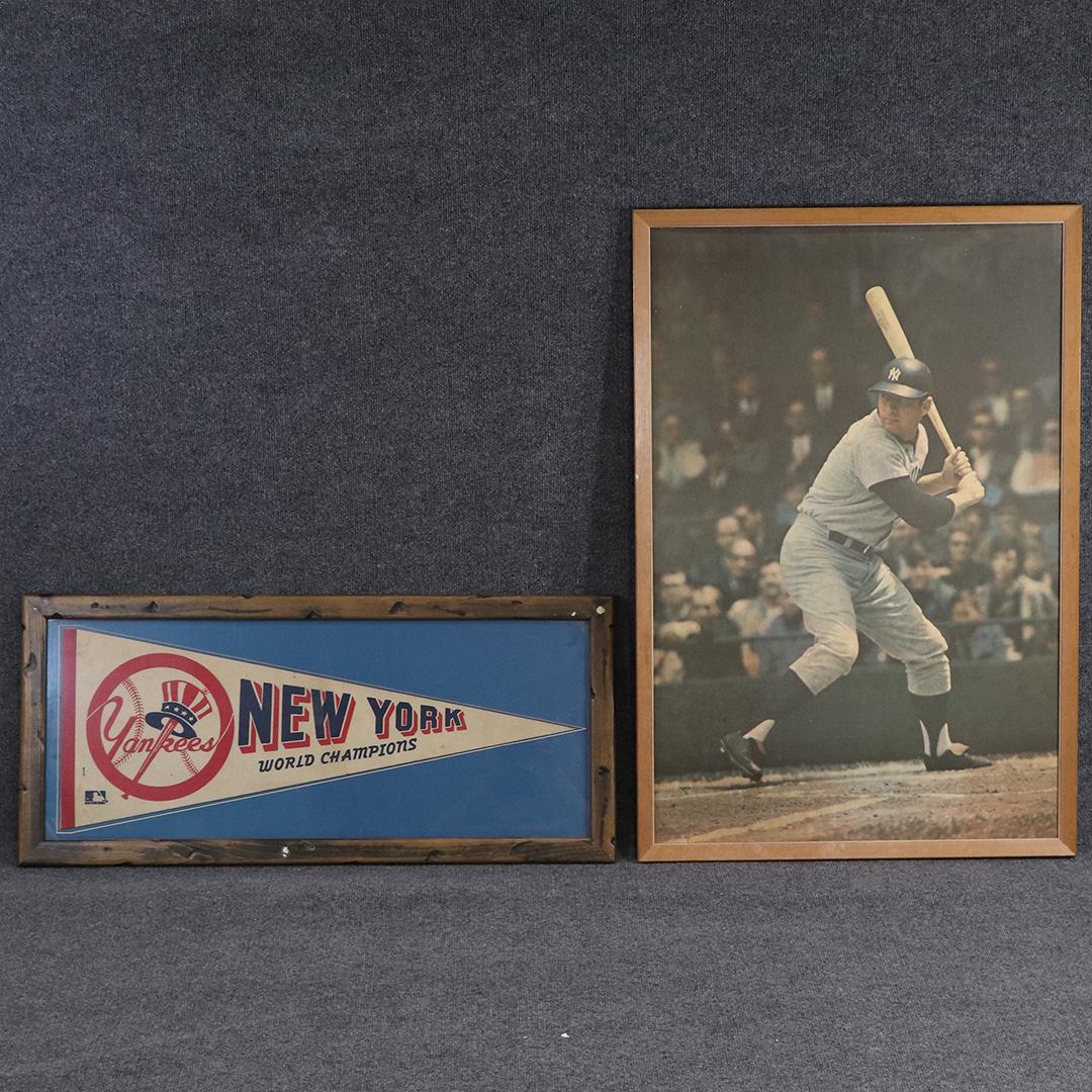 [2] Vintage Yankee Framed Poster and Framed Pendant (1 of 11)