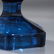 Mid-Century Modern Tall Narrow Teal Blue Glass Vase - 4