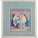 Mid-Century Modern Abstract Needlework of Fruit, Framed