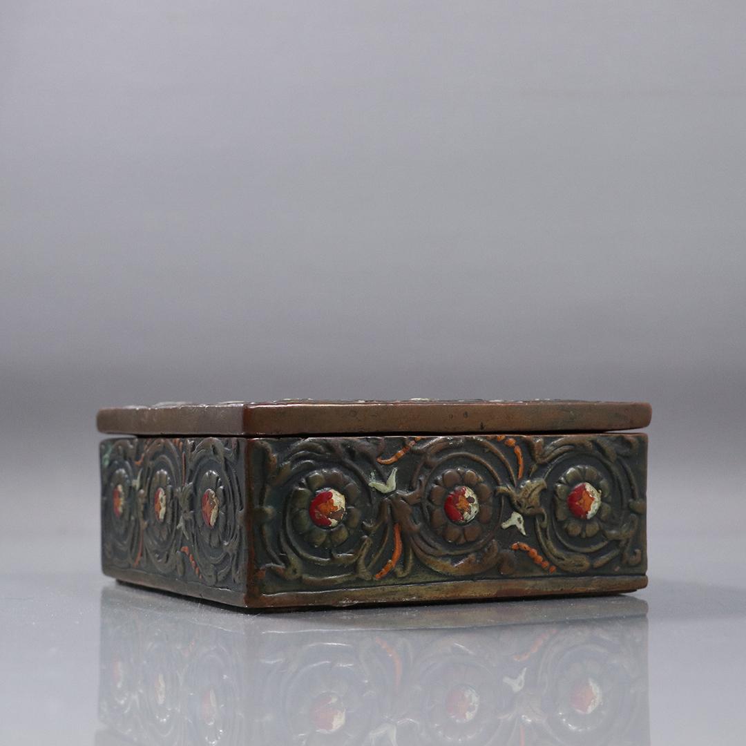 Galvano Bronze, Arts & Crafts Bronze Coated Dresser Box (1 of 6)