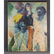 Nicholas Luttinger 1978 Large Oil/c "Blue Man" Signed