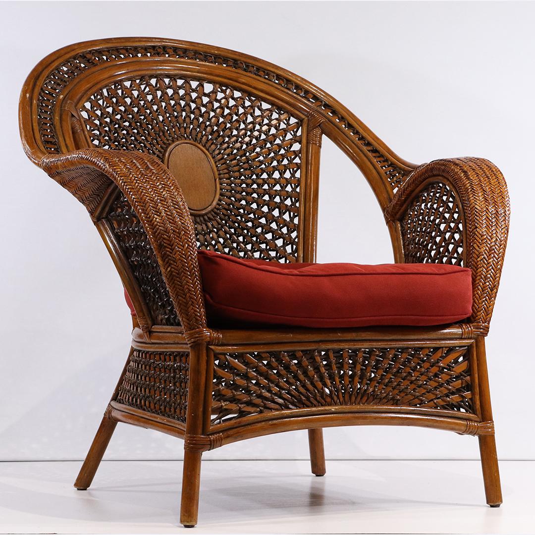 Quality Contemporary Fancy Wicker Arm Chair - Clean (1 of 10)