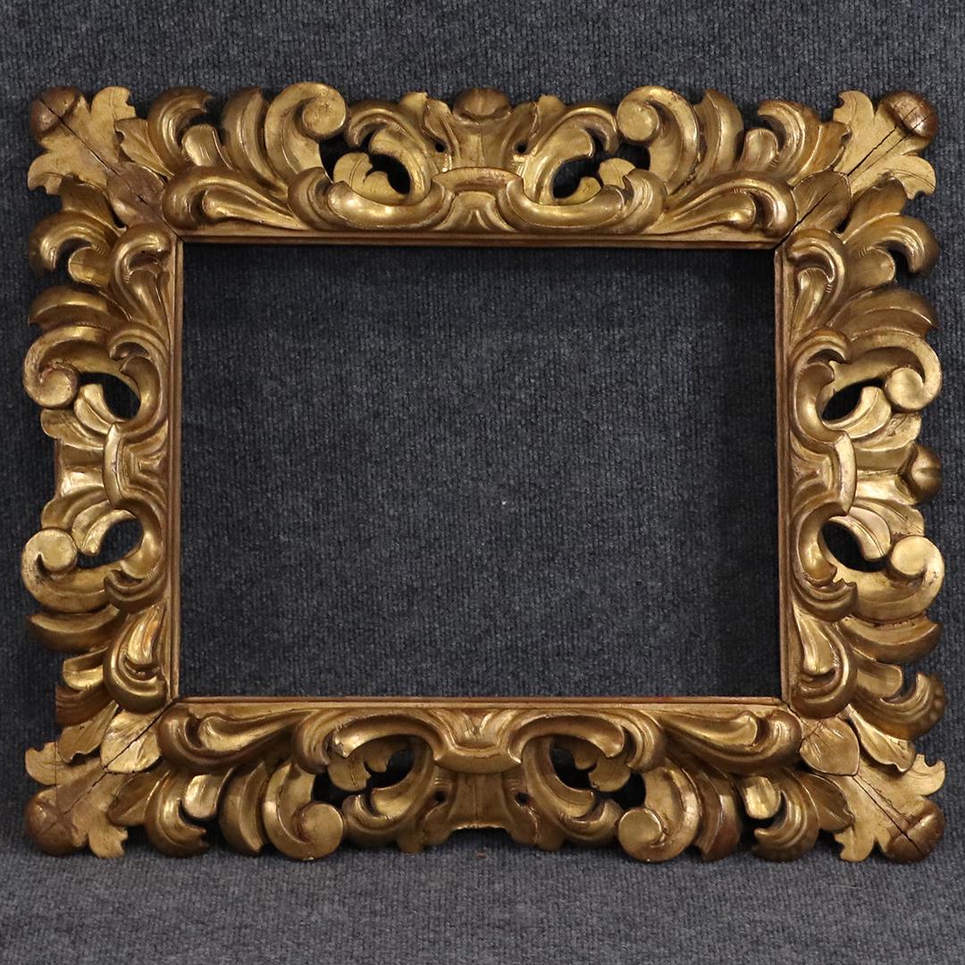 Quality Hand Carved Wood Fancy Gold Picture Frame (1 of 8)