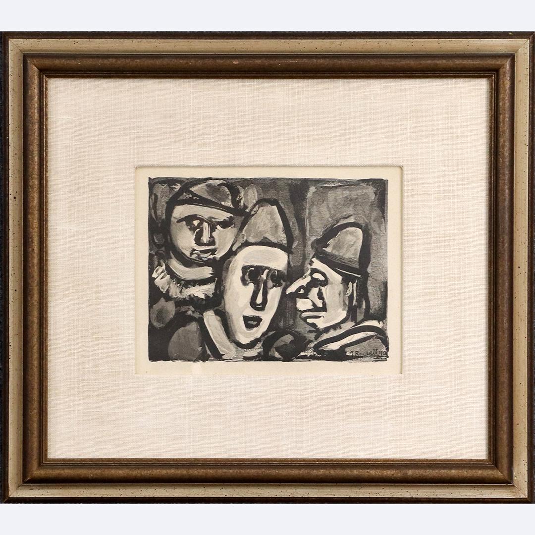 Georges Rouault, Wood Engraving Three Portraits (1 of 7)