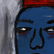 Pulgini, Mid-Century Modern Abstract Blue Man Oil/b - 3