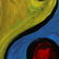 Pulgini, Mid-Century Modern Abstract Blue Woman Oil/b - 4
