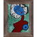 Pulgini, Mid-Century Modern Abstract Blue Woman Oil/b