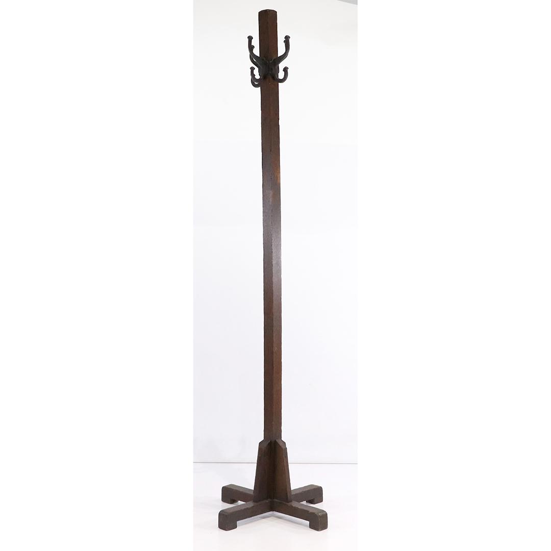 Vintage Wood Standing Coat Tree (1 of 7)