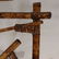 Victorian Fancy Bamboo Hall Rack with Beveled Mirrors - 3