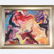 De Kooning Abstract Oil Painting on Board, Framed