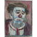 David Pallock 1906-1977 Oil/b Portrait Sad Clown