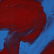Pulgini, Mid-Century Modern Abstract Red on Blue O/b - 2