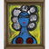 Pulgini, Mid-Century Modern Abstract Blue Woman Oil/b