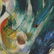 Mid-Century Modern Oil/b Buddha in Abstract Landscape - 4