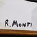 R. Monti, Mid-Century Abstract Composition Painting O/c - 2