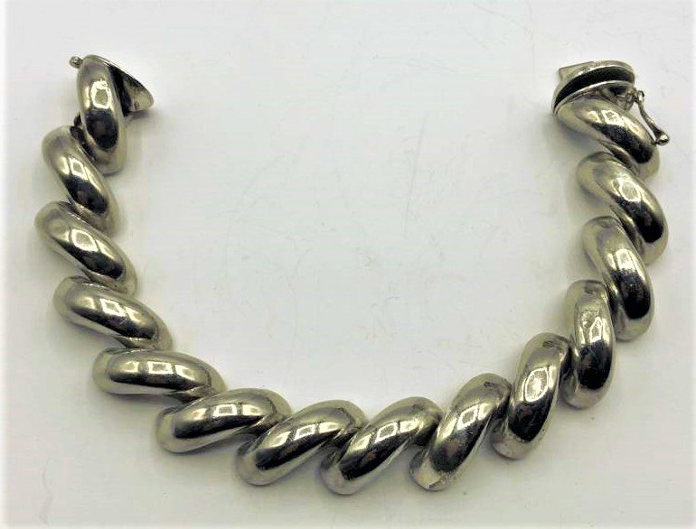 .925 Italy Heavy Gauge Sterling Silver Link Bracelet (1 of 6)