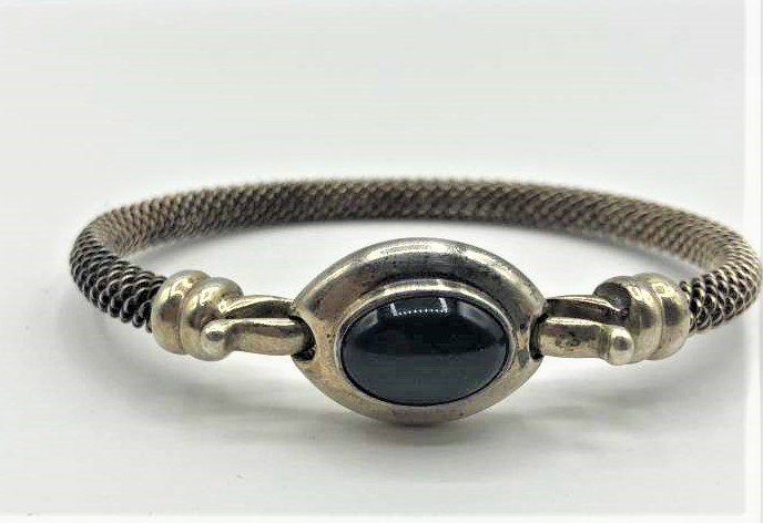 .925 Espose Sterling Silver Bracelet with Black Onyx (1 of 5)