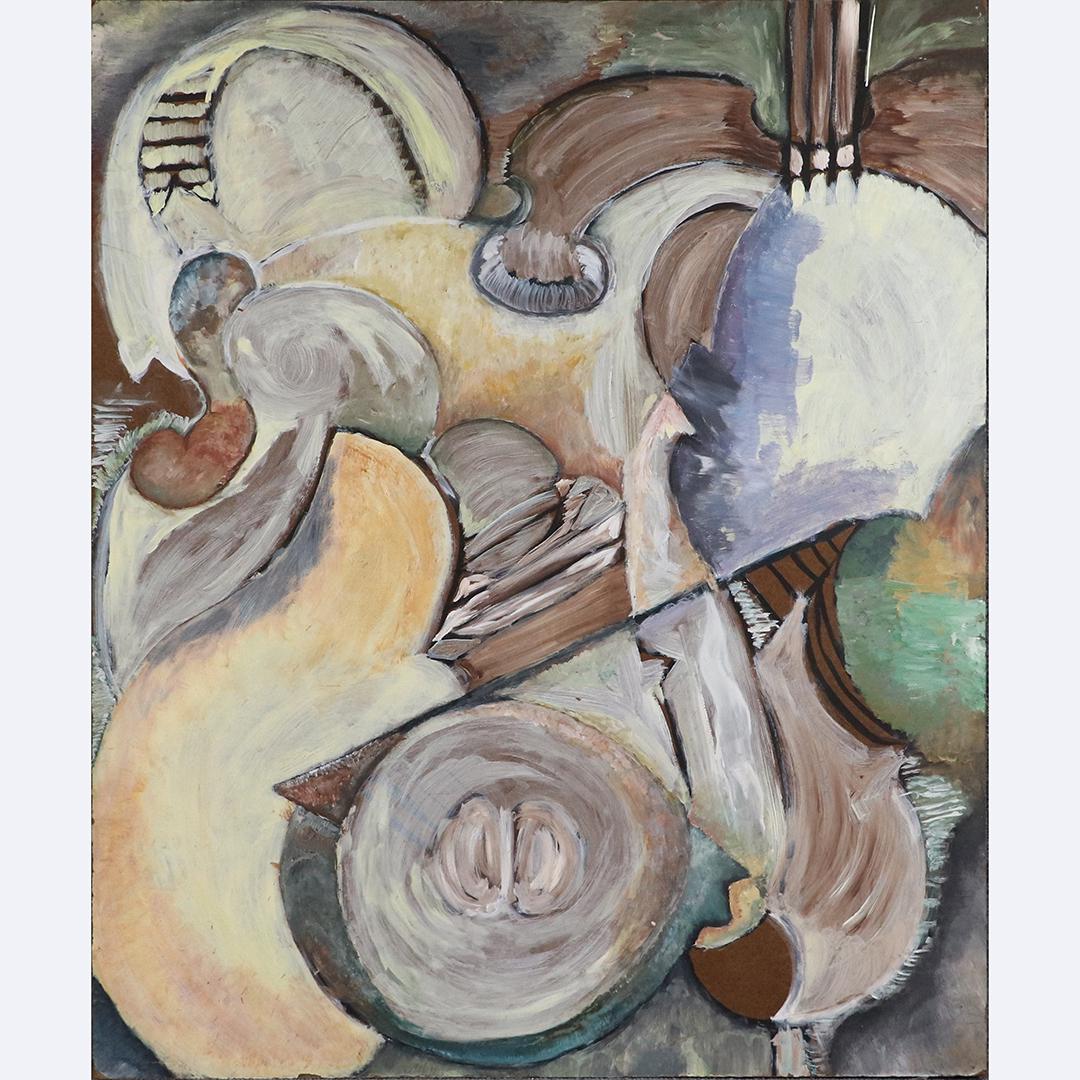 Attrib. KONRAD CRAMER Large Mid-Century Modern Abstract (1 of 5)