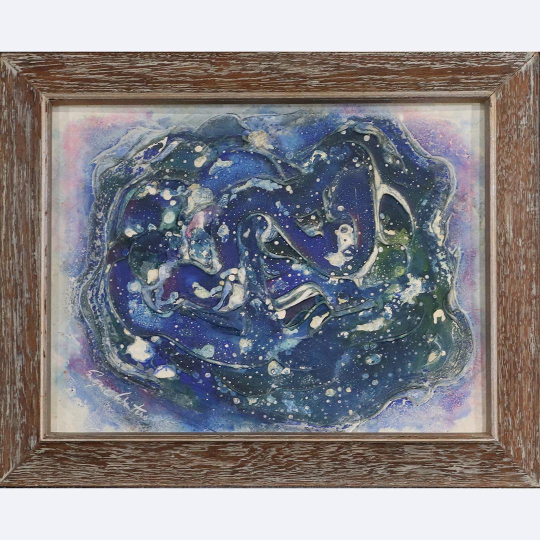 Eugene Winters, Mid-Century Oil/b Abstract in Motion (1 of 6)