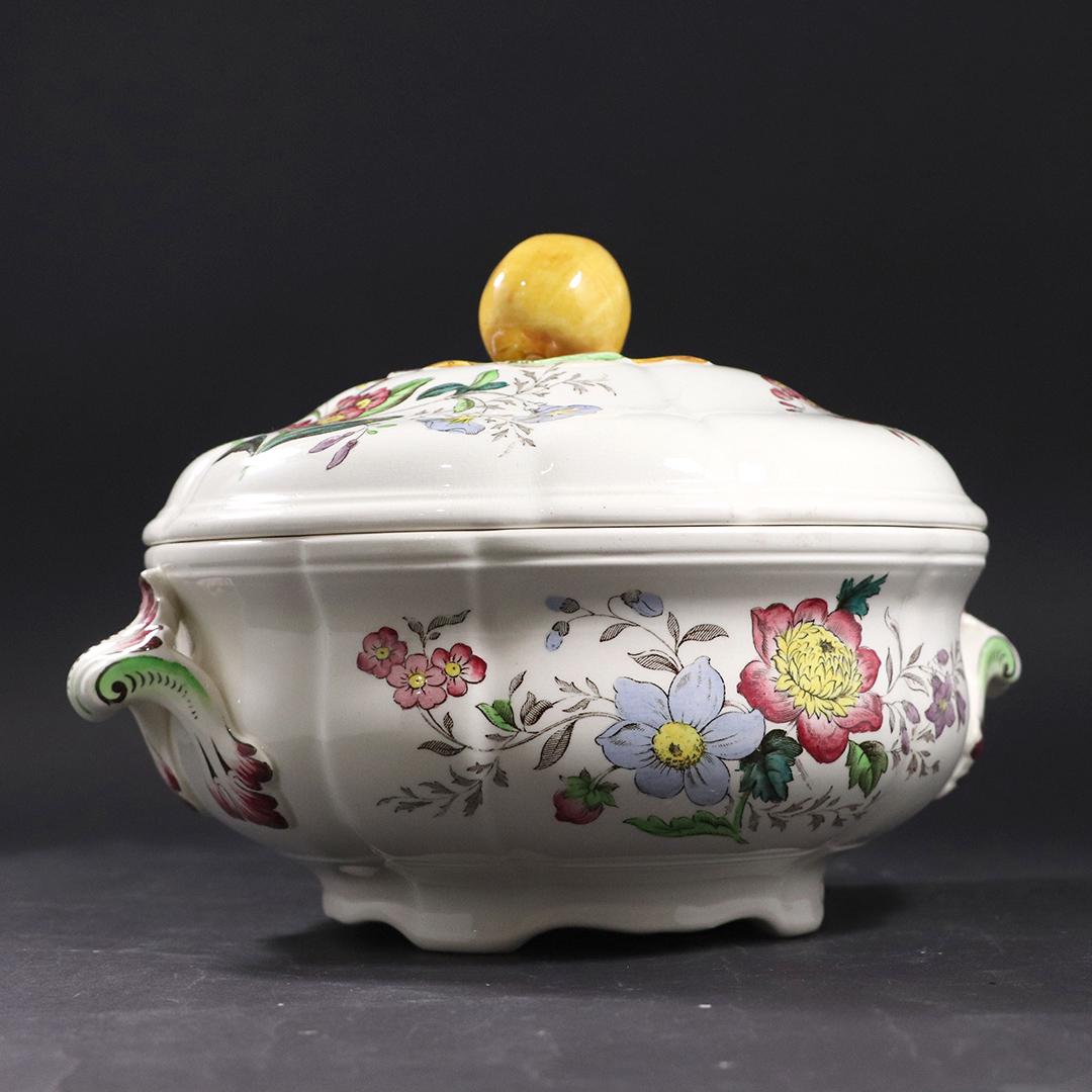 Copeland Spode Covered Decorated Bowl GB Gainsborough (1 of 7)