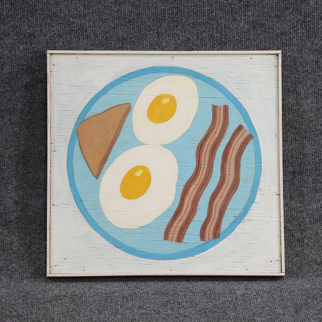 after Wayne Thiebaud, Oil/b Eggs and Bacon Breakfast (1 of 5)