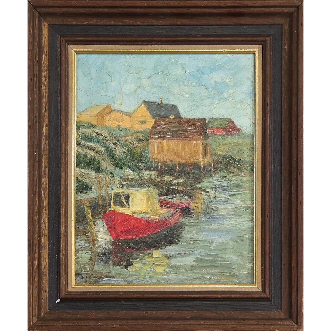 Pearl Leichman, Oil/c Fishing Boat Peggy's Cove, Canada (1 of 8)