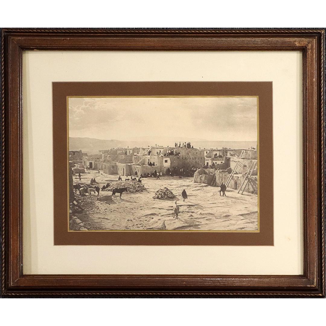 Edward Curtis Sepia Print A Feast Day at Acoma Framed (1 of 6)