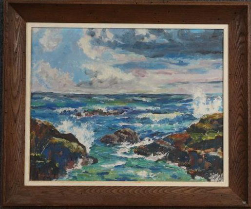 Bodo L O Richter 1941, Oil/b Maine Coastal Ogunquit (1 of 8)