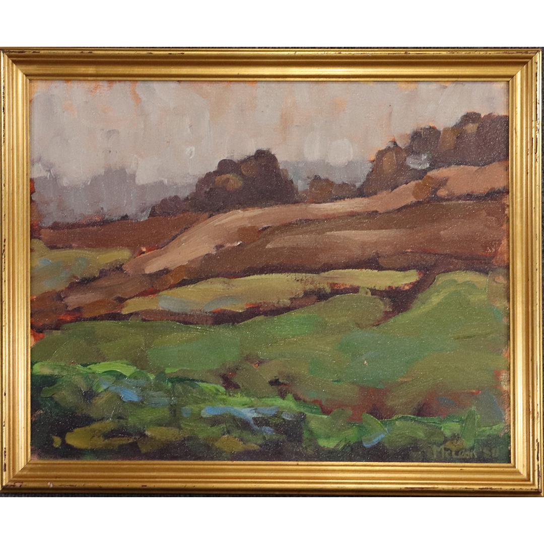 Mc Lean, Vintage Impressionist Landscape Oil Painting (1 of 6)
