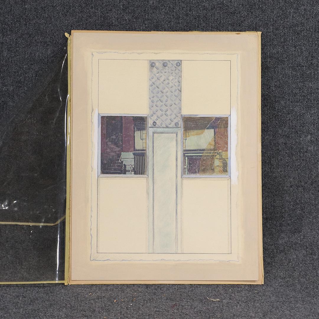 Robert Moskowitz, Mixed Media, "Demolition Site #2" (1 of 7)