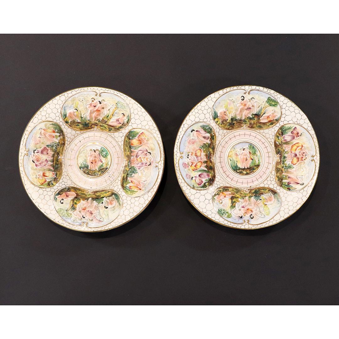 [2] Italian Capodimonte Porcelain Charger Plates (1 of 7)