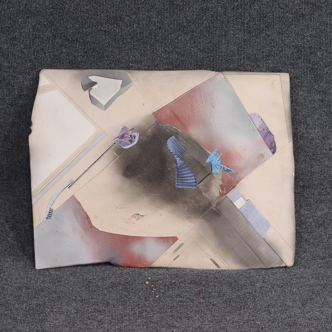 Signed Marc, 20th C. Modernism Abstract on Slate (1 of 6)