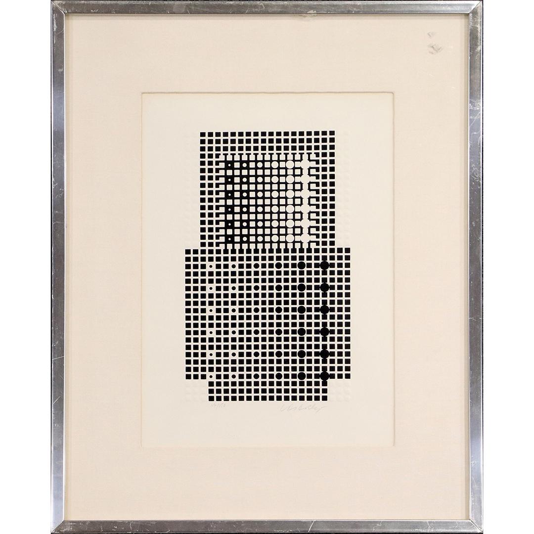 Victor Vasarely, Pencil Signed & Numbered Optical Litho (1 of 8)
