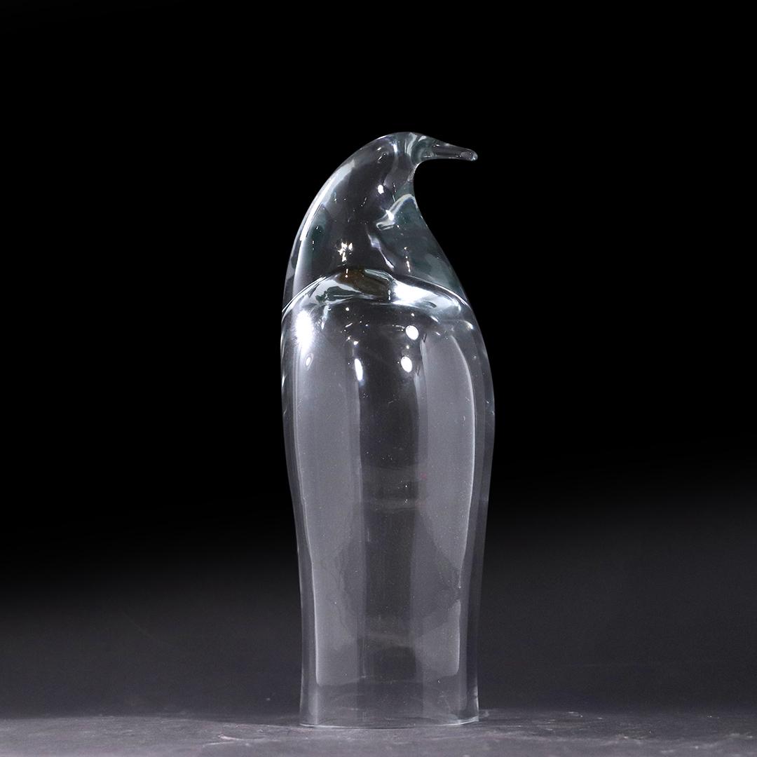 Large Heavy Crystal Glass Penguin Sculpture (1 of 4)