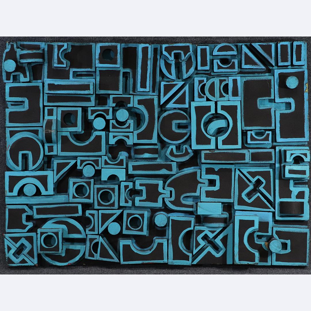 Kim Engels, Berkshires Artist, Blue Black Sculpture Art (1 of 9)